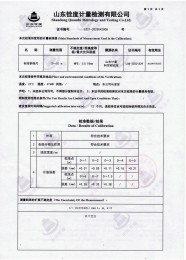 檢測(cè)儀器報(bào)告證書：鋼卷尺長度堅(jiān)定報(bào)告