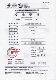 檢測(cè)儀器報(bào)告證書：鋼卷尺長度堅(jiān)定報(bào)告